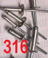 Stainless Steel Rivets Marine Grade 316